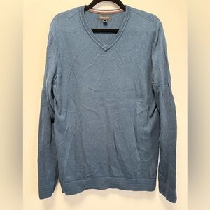 RW&CO. Blue V-Neck Sweater